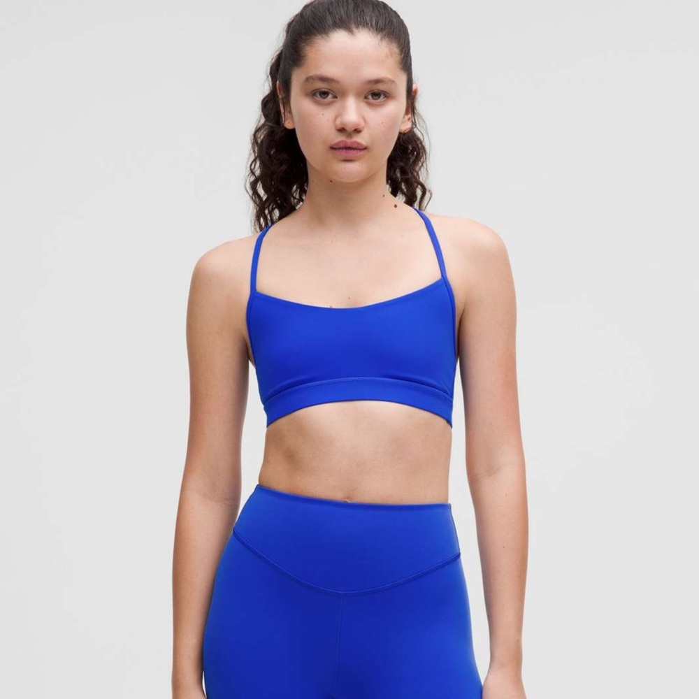 Lululemon Cobalt Blue Flow Y Bra